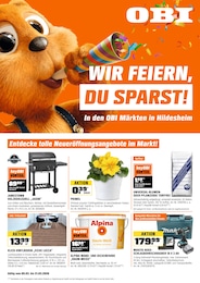 OBI Prospekt für Hildesheim mit 24 Seiten OBI Prospekt für Hildesheim: "WIR FEIERN, DU SPARST!", 24 Seiten, 09.03.2026 - 21.03.2026
