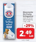 Die frische Schlagsahne bei Markant Nordwest im Prospekt "" für 2,49 €