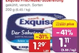 Frischkäse-Zubereitung Angebote von Exquisa bei Netto Marken-Discount Voerde für 1,11 €