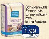 Emmer- oder Emmervollkornmehl von Schapfenmühle im aktuellen V-Markt Prospekt für 1,99 €