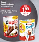 Kinder Riegel im V-Markt Prospekt Kinder Riegel von im aktuellen V-Markt Prospekt für 1,99 €