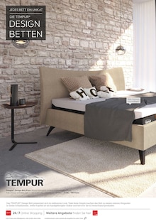 Bett im XXXLutz Möbelhäuser Prospekt "DIE ZUKUNFT DES SCHLAFENS BEGINNT JETZT." mit 8 Seiten (Hamburg)