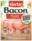 Bacon Fumé Conservation Sans Nitrite - HERTA dans le catalogue Super U
