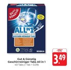 Geschirrreiniger Tabs All in 1 Angebote von Gut & Günstig bei Hieber Freiburg für 3,49 €