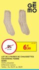 Lot de 2 paires de chaussettes cocooning femme - GÉMO dans le catalogue Intermarché Hyper