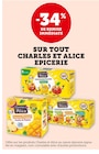 -34% de remise immédiate sur tout Charles et Alice epicerie - Charles et Alice dans le catalogue U Express