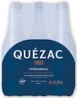 EAU MINERALE NATURELLE GAZEUSE - QUEZAC à 5,56 € dans le catalogue Super U