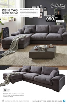 Ecksofa im Kabs Prospekt "WOHNTRENDS SPECIAL" mit 32 Seiten (Bremen)