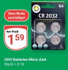 Aktuelle Batterie Angebote bei GLOBUS in Erfurt Aktuelles Batterien Micro AAA Angebot bei GLOBUS in Erfurt ab 1,59 €