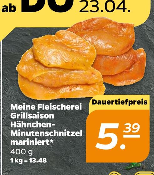 Grillsaison Hähnchen-Minutenschnitzel mariniert