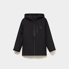 Blouson déperlant fourré à capuche noir garçon à 29,99 € dans le catalogue La Halle