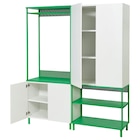 Kleiderschrank mit 4 Türen weiß Fonnes/grün im Angebot bei IKEA in Gera Kleiderschrank mit 4 Türen weiß Fonnes/grün Angebote von PLATSA bei IKEA Gera für 361,00 €