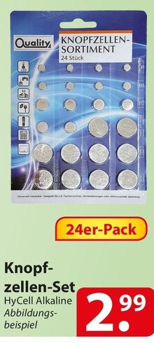 Knopfzellen-Set bei famila Nordost in Stade Knopfzellen-Set im Angebot bei famila Nordost Stade für 2,99 €