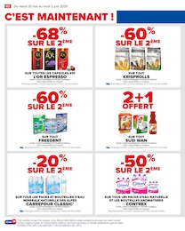 Prix et réduction Contrex dans le prospectus Carrefour en cours Offre Contrex dans le catalogue Carrefour du moment à la page 62