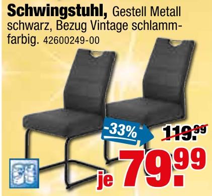 tejo's SB Lagerkauf Aschersleben - Schwingstuhl Schwingstuhl Angebot bei tejo's SB Lagerkauf Aschersleben im Prospekt 21 Jahre tejo's SB Lagerkauf