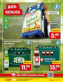 Bier im Netto Marken-Discount Prospekt "Aktuelle Angebote" mit 49 Seiten (Bensheim)