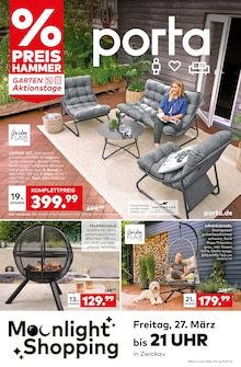 porta Möbel Prospekt GARTEN AKTIONSTAGE mit  Seiten in Lunzig und Umgebung