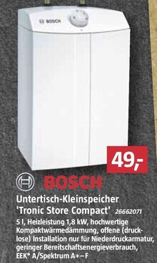 BAUHAUS Pforzheim - Untertisch-Kleinspeicher Untertisch-Kleinspeicher Angebot bei BAUHAUS Pforzheim im Prospekt "KW 06 Handzettel"
