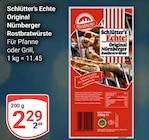 Original Nürnberger Rostbratwürste Angebote von Schlütter’s Echte bei GLOBUS Siegen für 2,29 €
