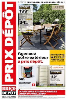 Promo Table De Jardin dans le catalogue Brico Dépôt du moment à la page 1