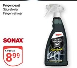 Felgenbeast Angebote von SONAX bei GLOBUS Rodgau für 8,99 €