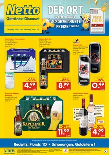 Cola im Netto Marken-Discount Prospekt "DER ORT, AN DEM DU IMMER AUSGEZEICHNETE PREISE FINDEST." mit 2 Seiten (Schweinfurt)