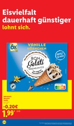 Lidl Eis im Prospekt 