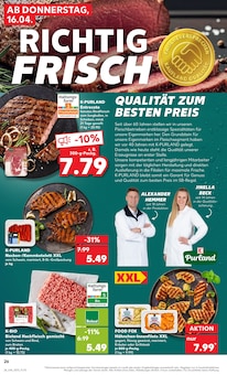 Rindfleisch im Kaufland Prospekt "Aktuelle Angebote" mit 56 Seiten (Hamburg)