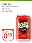 Kola Angebote von Knabe bei GLOBUS Gera für 0,89 €