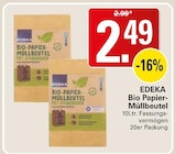 Bio Papier-Müllbeutel im Angebot bei WEZ in Bad Oeynhausen Bio Papier-Müllbeutel Angebote von EDEKA bei WEZ Bad Oeynhausen für 2,49 €