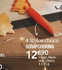 4 Stylos choco - SCRAPCOOKING dans le catalogue Ambiance & Styles