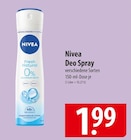 Deo Spray im Angebot bei famila Nordost in Kiel Deo Spray Angebote von Nivea bei famila Nordost Kiel für 1,99 €