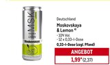 Aktuelles Alkoholisches Mischgetränk & Lemon Angebot bei METRO in Nürnberg ab 2,37 €