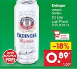 Erdinger Angebote bei Netto Marken-Discount Ulm für 0,89 €