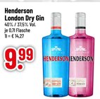Gin im Trinkgut Prospekt London Dry Gin von Henderson im aktuellen Trinkgut Prospekt für 9,99 €