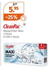 Wasserfilter Maxi Angebote von CleanPac bei Müller Rottenburg für 5,95 €