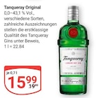 Original im Angebot bei GLOBUS in Oberhausen Original Angebote von Tanqueray bei GLOBUS Oberhausen für 15,99 €