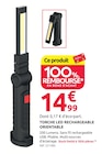 Promo Torche LED rechargeable orientable à 14,99 € dans le catalogue Mr.Bricolage à Montbrison
