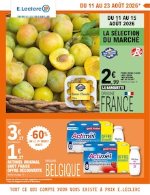 Catalogue E.Leclerc à Gennevilliers cette semaine, valable du 11/08/2026 au 23/08/2026 Prospectus E.Leclerc à Gennevilliers, "TOUT CE QUI COMPTE POUR VOUS EXISTE À PRIX E.LECLERC", 28 pages de promos valables du 11/08/2026 au 23/08/2026