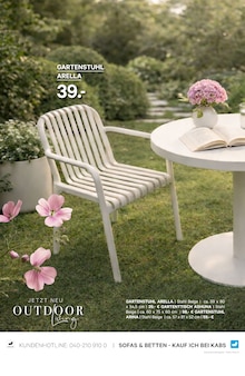 Gartensitzmöbel im Kabs Prospekt "WOHNEN UNTER FREIEN HIMMEL" mit 12 Seiten (Essen)