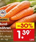 Bundmöhren im Netto Marken-Discount Prospekt Bundmöhren von im aktuellen Netto Marken-Discount Prospekt für 1,39 €