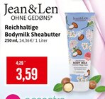 Reichhaltige Bodymilk Sheabutter Angebote von Jean & Len bei Kaufhaus Stolz Cuxhaven für 3,59 €