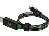 Kabel im MediaMarkt Saturn Prospekt Floating cable 2in1, Kabel Schwarz/Grün von REALPOWER im aktuellen MediaMarkt Saturn Prospekt für 17,01 €