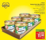 Aktuelle Bratwurst Angebote bei Marktkauf in Nürnberg Aktuelles Mehlig & Heller Wurstkonserve Angebot bei Marktkauf in Nürnberg ab 11,00 €