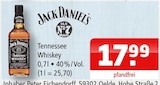 Tennessee Whiskey Angebote von Jack Daniel's bei Getränke Oase Rheda-Wiedenbrück für 17,99 €
