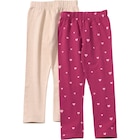 Leggings mit Herz-Muster & Ripp-Struktur, rosa & beige, Gr. 98 von ALANA im aktuellen dm-drogerie markt Prospekt für 10,90 €