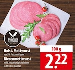 famila Nordost - Holst. Mettwurst Angebot im Prospekt Holst. Mettwurst bei famila Nordost im Prospekt für 2,22 €