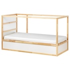 Aktuelles Bett umbaufähig weiß/Kiefer Angebot bei IKEA in Bochum ab 135,00 €