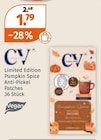 Limited Edition Pumpkin Spice Anti-Pickel Patches im Müller Prospekt Limited Edition Pumpkin Spice Anti-Pickel Patches von CV im aktuellen Müller Prospekt für 1,79 €