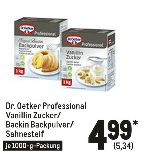 Metro Memmingen - Vanillin Zucker, Backin Backpulver oder Sahnesteif Vanillin Zucker, Backin Backpulver oder Sahnesteif Angebot bei Metro Memmingen im Prospekt Gastro-Journal